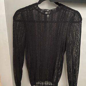 Amuse Society Long Sleeve Lace Top